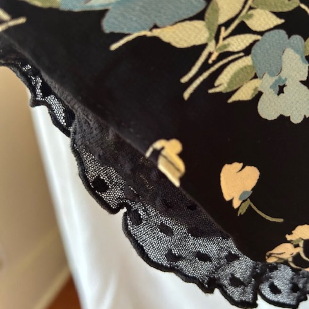 Vintage Betsey Johnson Floral Swiss dot skirt - Picture 10 of 16